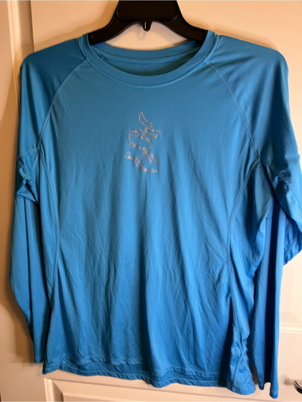 Women's Light Blue Long-Sleeve Performance Tee
